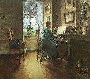 Harriet Backer Chez moi oil